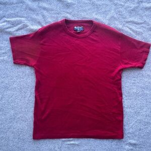 Point Zero Men's Burgundy Short Sleeve Crewneck Tee